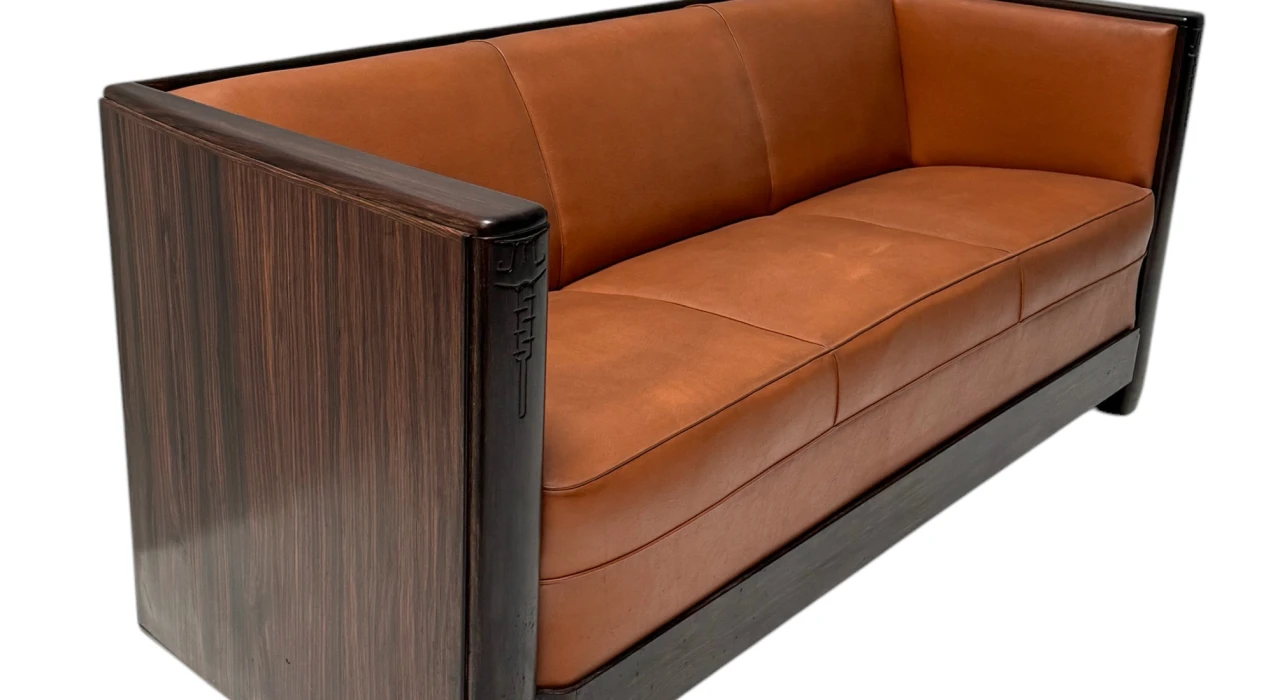 Art Deco Amsterdamse School Bench by Daniêl van Dorp for Gebroeders Reens